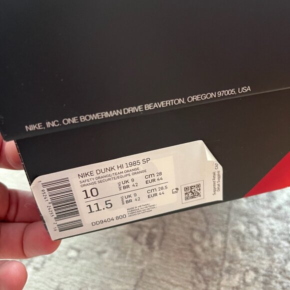 New With Box Nike Dunk High 1985 Special Edition - Picture 2 of 3